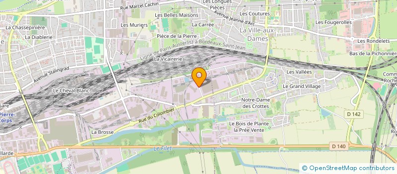 localisation de l'entreprise TOURAINE LOISIRS  SAINT-PIERRE-DES-CORPS