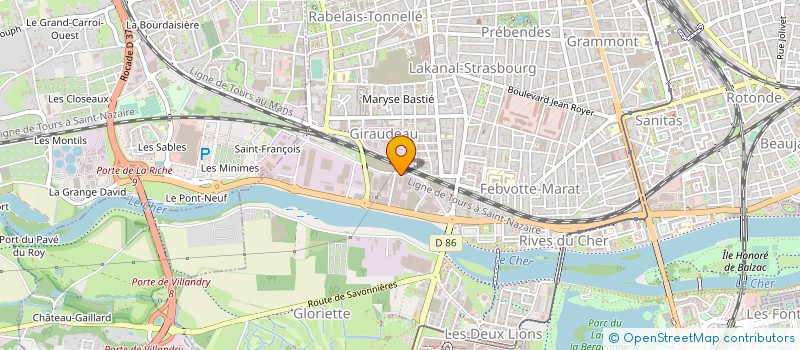 localisation de l'entreprise TOURAINE MIROITERIE  TOURS