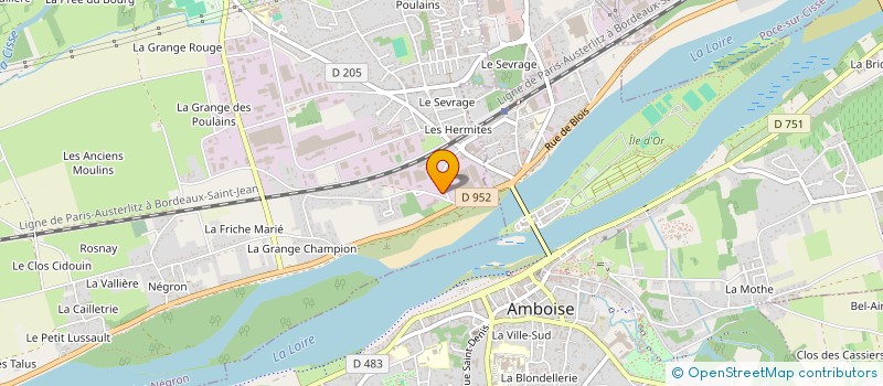 localisation de l'entreprise TOURAINE MONTGOLFIERE  NAZELLES-NEGRON