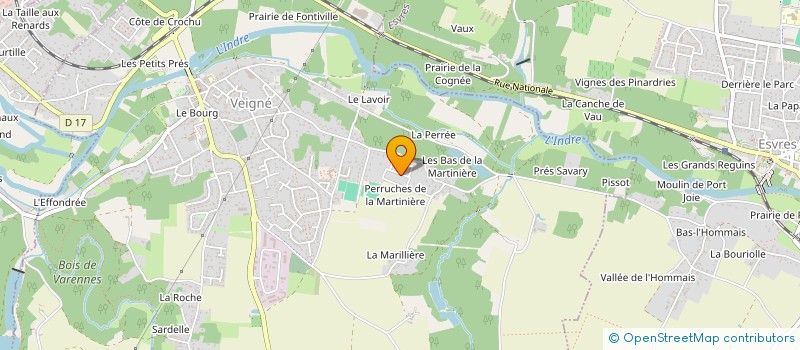 localisation de l'entreprise TOURAINE PEINTURE SOL & CARRELAGE  VEIGNE