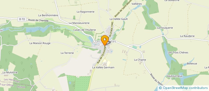 localisation de l'entreprise TOURAINE PROPRETE INDUSTRIELLE  LES HERMITES