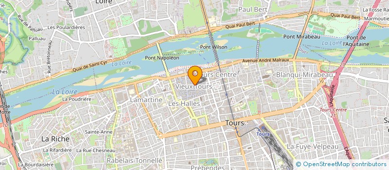 localisation de l'entreprise TOURAINE SANS FRONTIERES à TOURS