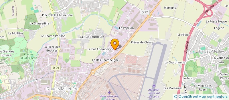 localisation de l'entreprise TOURAINE SERVICES  SAINT-CYR-SUR-LOIRE