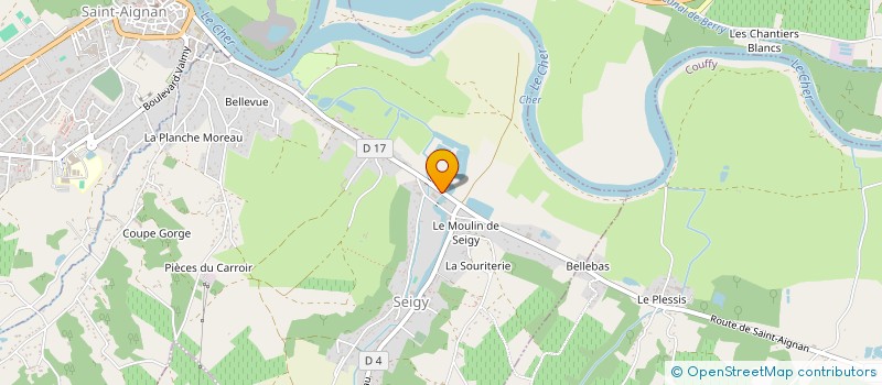 localisation de l'entreprise TOURAINE SOLOGNE AUTOMOBILE à SEIGY