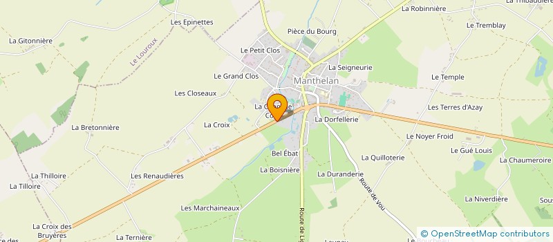 localisation de l'entreprise TOURAINE TRADITION TRAITEUR à BOSSEE
