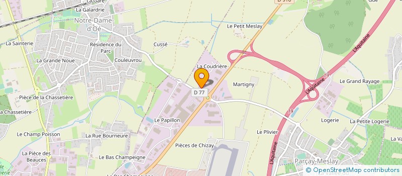 localisation de l'entreprise TOURAINE TRANSPORT  JOUE-LES-TOURS