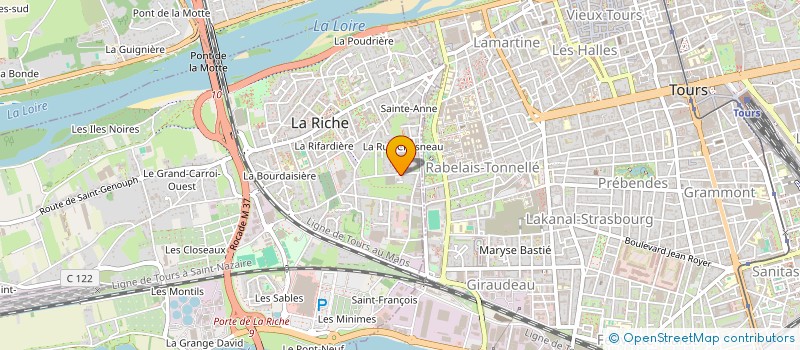 localisation de l'entreprise TOURAINE TRAVAUX PUBLICS à LA RICHE