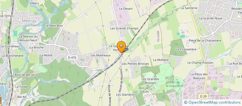localisation de l'entreprise TOURAINE TRAVAUX PUBLICS ET SERVICES à METTRAY