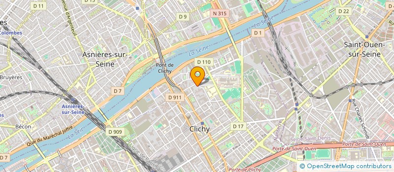 localisation de l'entreprise TOURAM à CLICHY