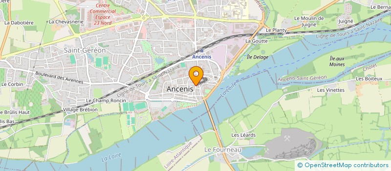 localisation de l'entreprise TOURANCENIS à ANCENIS-SAINT-GEREON