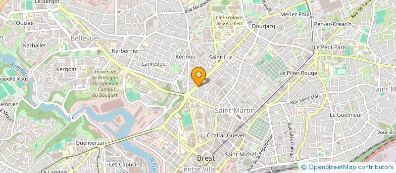 localisation de l'entreprise TOURANJOLY à BREST