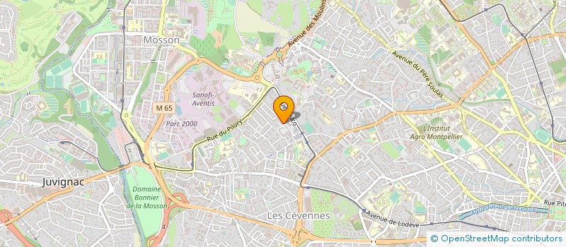 localisation de l'entreprise TOURAT à MONTPELLIER