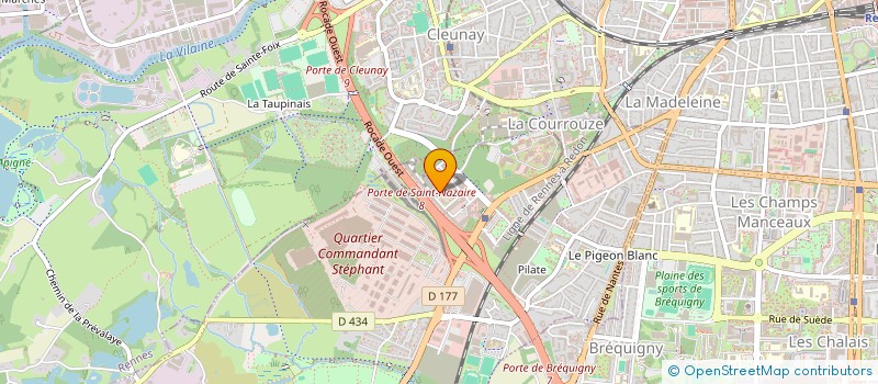 localisation de l'entreprise TOURAUDAISVEST  SAINT-JACQUES-DE-LA-LANDE