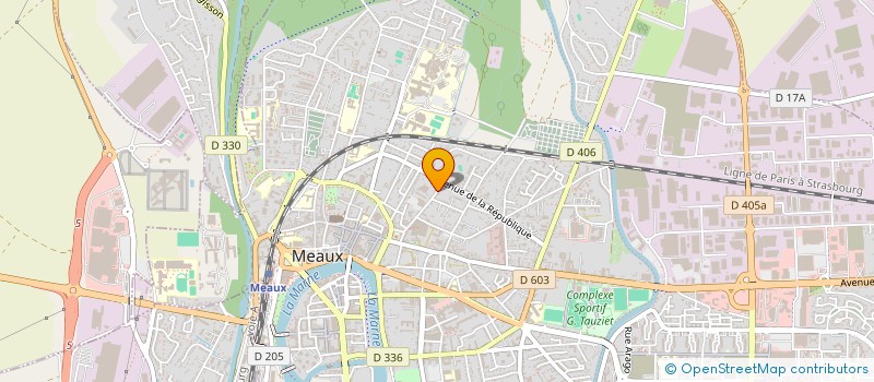 localisation de l'entreprise TOURAUT & ASSOCIES à MEAUX