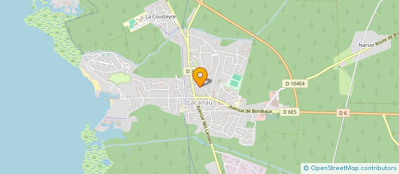 localisation de l'entreprise TOURBILLON à LACANAU