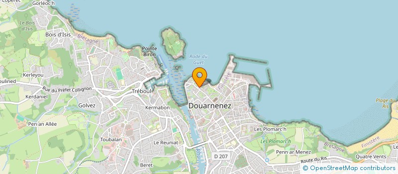 localisation de l'entreprise TOURBILLON  DOUARNENEZ