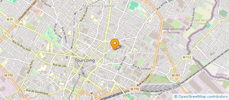 localisation de l'entreprise TOURCOING CONTROLE AUTO à TOURCOING