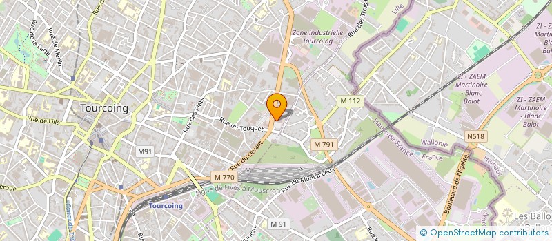 localisation de l'entreprise TOURCOING FRAIS à TOURCOING