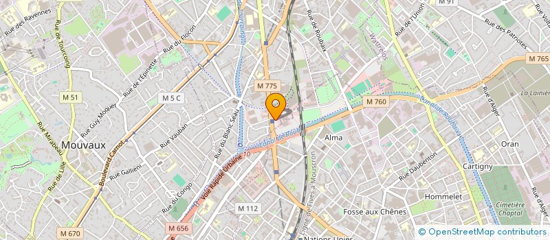 localisation de l'entreprise TOURCRA à TOURCOING