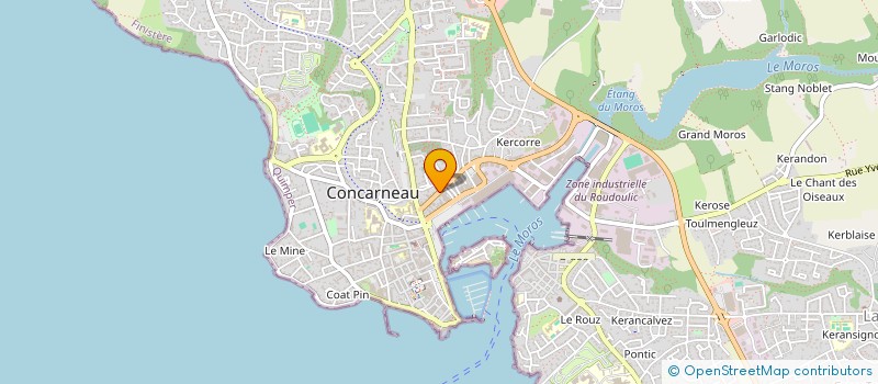 localisation de l'entreprise TOURDE  CONCARNEAU