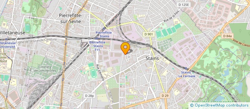 localisation de l'entreprise TOURE KOUNDA à STAINS