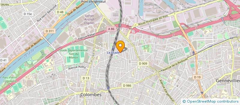 localisation de l'entreprise TOURELEC  COLOMBES