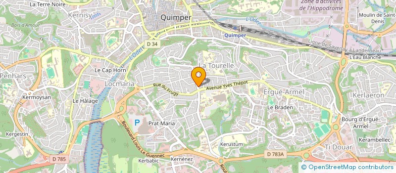 localisation de l'entreprise TOURELLE CONDUITE  QUIMPER