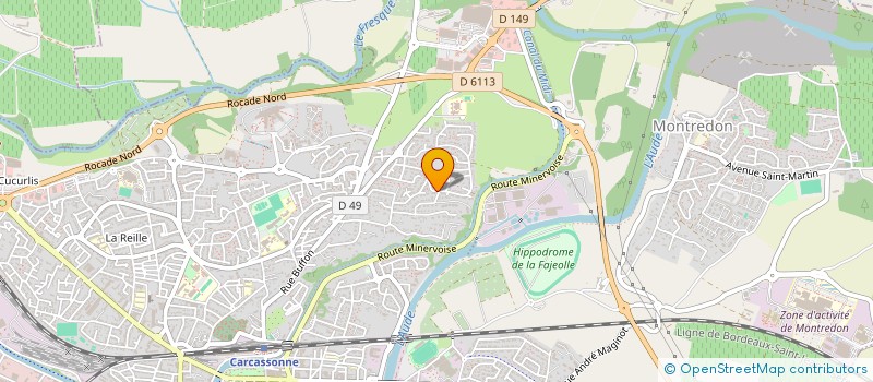 localisation de l'entreprise TOURELLIER  CARCASSONNE