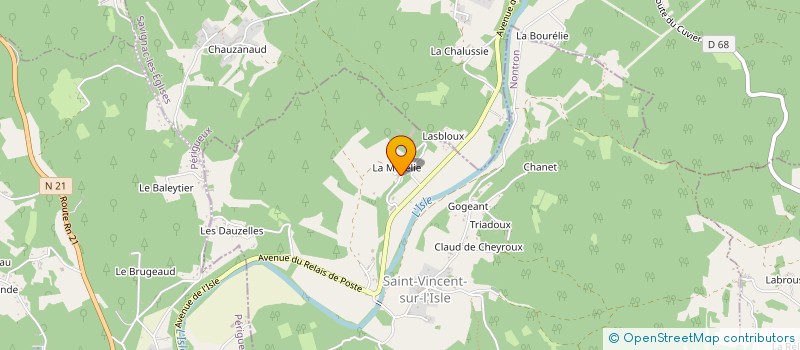 localisation de l'entreprise TOURENNE CHABROL à COULAURES