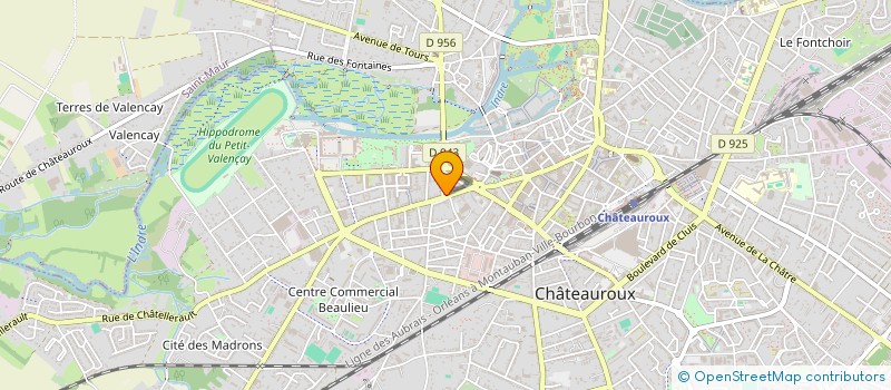localisation de l'entreprise TOURETTE à CHATEAUROUX