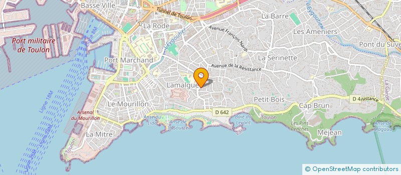 localisation de l'entreprise TOURETTE BENOIST  TOULON