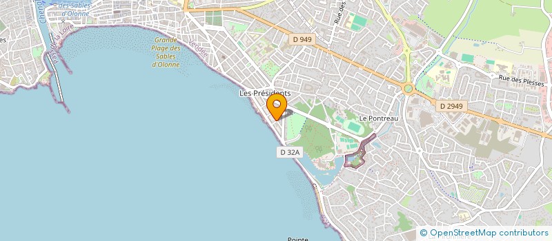 localisation de l'entreprise TOURIN ASSURANCES à LES SABLES-D'OLONNE