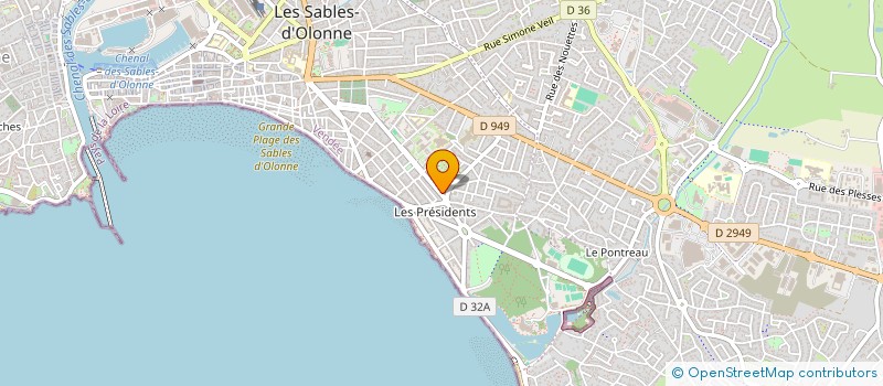 localisation de l'entreprise TOURIN IMMOBILIER à LES SABLES-D'OLONNE