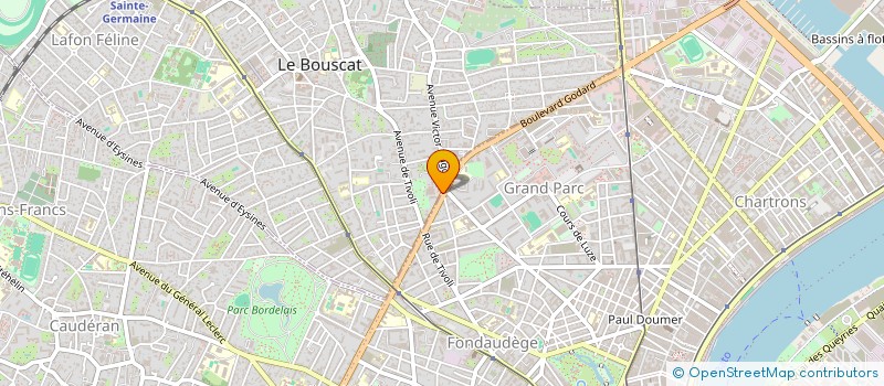 localisation de l'entreprise TOURING à LE BOUSCAT