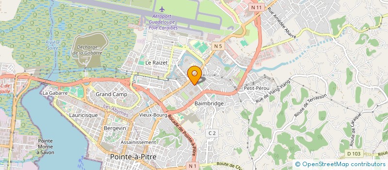 localisation de l'entreprise TOURING CAR à LES ABYMES