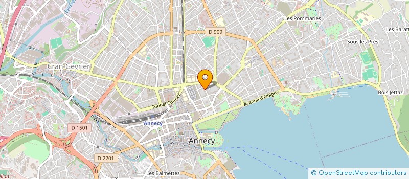 localisation de l'entreprise TOURING PEDESTRE ANNECIEN à ANNECY
