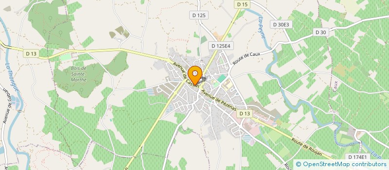 localisation de l'entreprise TOURINOV  ROUJAN