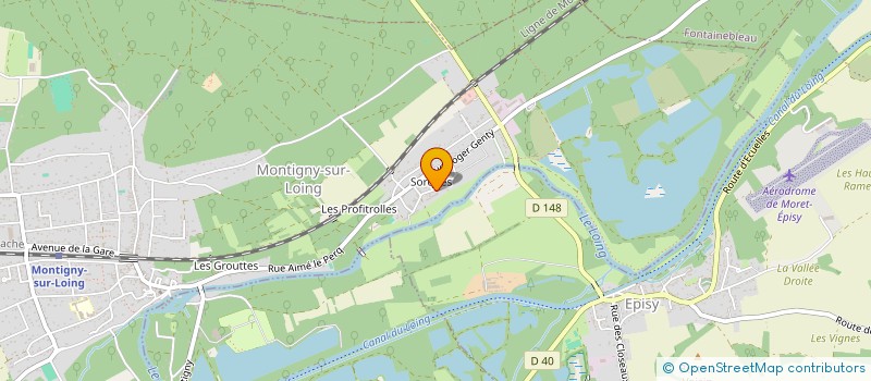 localisation de l'entreprise TOURINVEST  MONTIGNY-SUR-LOING