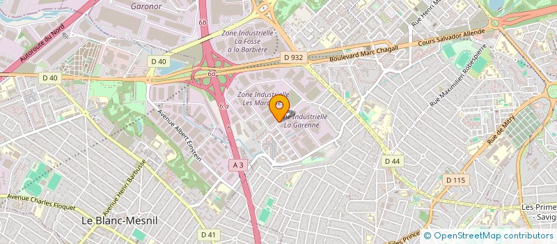 localisation de l'entreprise TOURISCAR  AULNAY-SOUS-BOIS