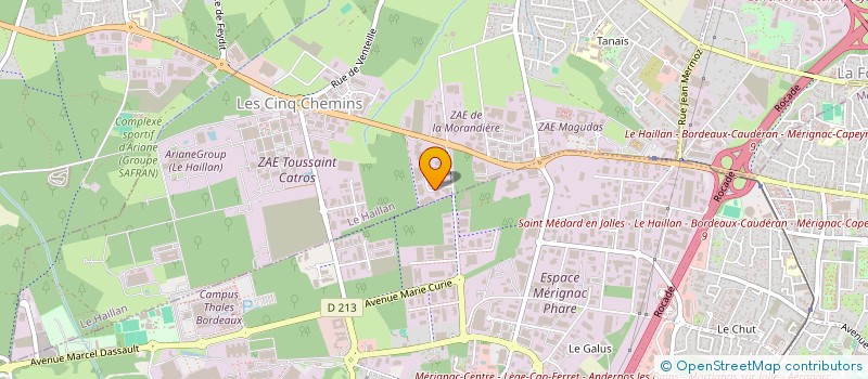 localisation de l'entreprise TOURISM & CITY TOURS à LE HAILLAN