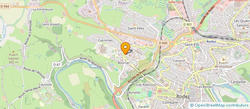 localisation de l'entreprise TOURISME ALTG  RODEZ