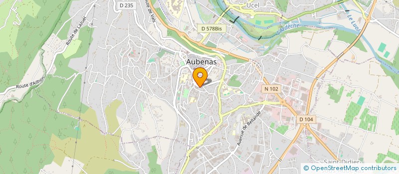 localisation de l'entreprise TOURISME EN MONTAGNE ARDECHOISE à AUBENAS