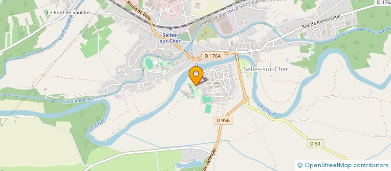 localisation de l'entreprise TOURISME EN VAL DE FRANCE  SELLES-SUR-CHER