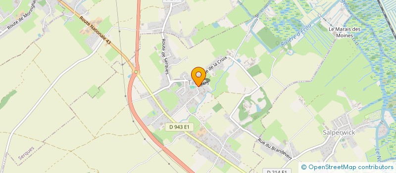 localisation de l'entreprise TOURISME ENVIRONNEMENT  TILQUES