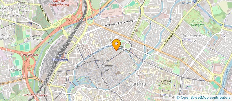 localisation de l'entreprise TOURISME ET CULTURE BAS RHIN à STRASBOURG