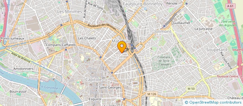 localisation de l'entreprise TOURISME ET CULTURE HAUTE GARONNE à TOULOUSE