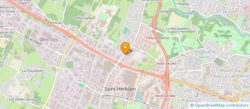localisation de l'entreprise TOURISME ET DECOUVERTE EDITIONS à SAINT-HERBLAIN