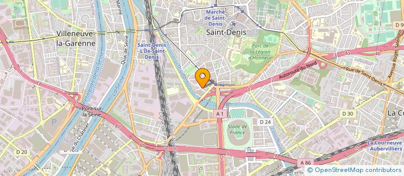 localisation de l'entreprise TOURISME ET LOISIRS 93  SAINT-DENIS