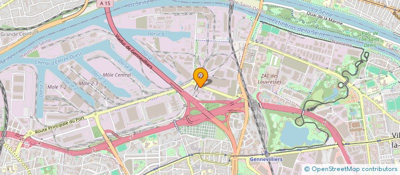 localisation de l'entreprise TOURISME ET TRANSPORTS INTERNATIONAUX à GENNEVILLIERS