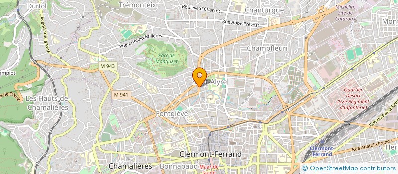 localisation de l'entreprise TOURISME ET TRAVAIL à CLERMONT-FERRAND
